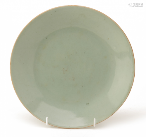 A CELADON GLAZED DISH