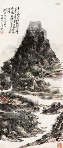 黄宾虹 (1865-1955) 青山野寺