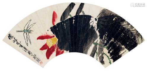 齐白石(1864-1957) 荷花蜻蜓