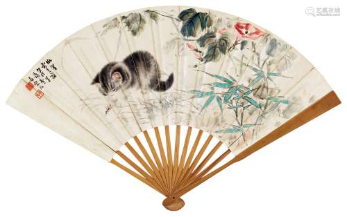 曹克家(1906-1979) 猫戏图