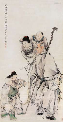 任伯年 (1840-1896) 弄璋图