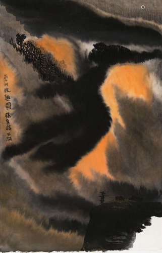 贾又福(b.1942) 云山牧趣图