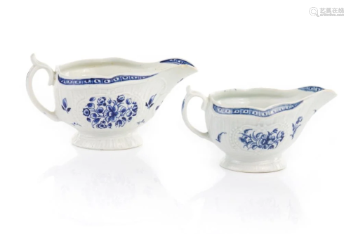 TWO 18TH CENTURY ENGLISH SAUCE BOATS