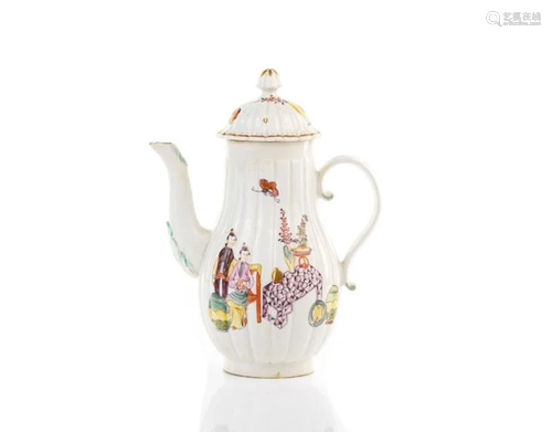 18TH ENGLISH PORCELAIN COFFEE POT