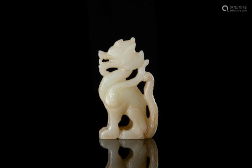 CHINESE JADE CARVED DRAGON