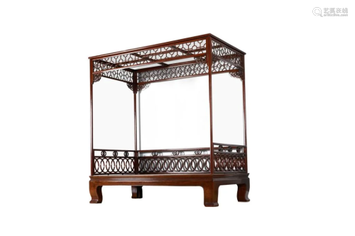 MING STYLE ROSEWOOD CANOPY BED, J…