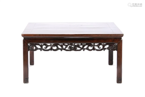 CHINESE ROSEWOOD SQUARE LOW TABLE