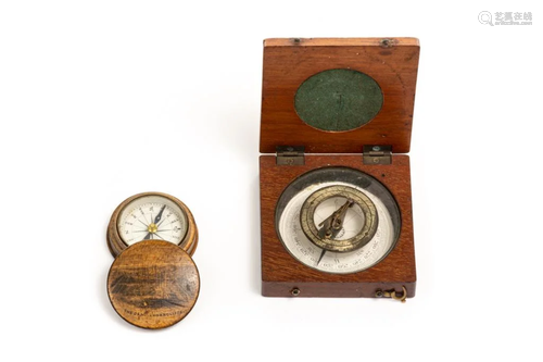 19TH CENTURY COMPASS SUNDIAL