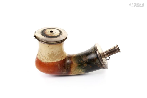 SILVER MOUNTED MEERSCHAUM PIPE