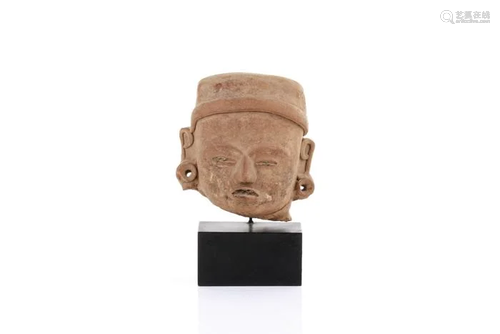 PRE-COLUMBIAN VERA CRUZ FACE SCULPTURE