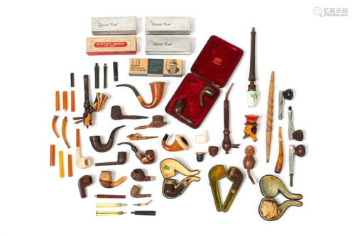 LOT OF SMOKING PIPE PARTS