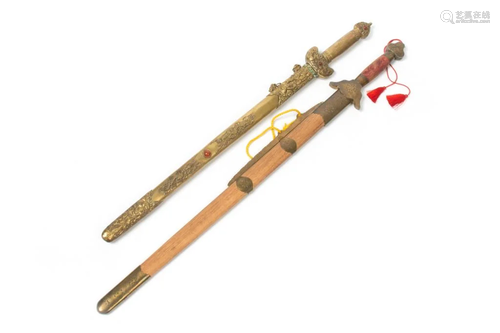 TWO CHINESE SWORDS