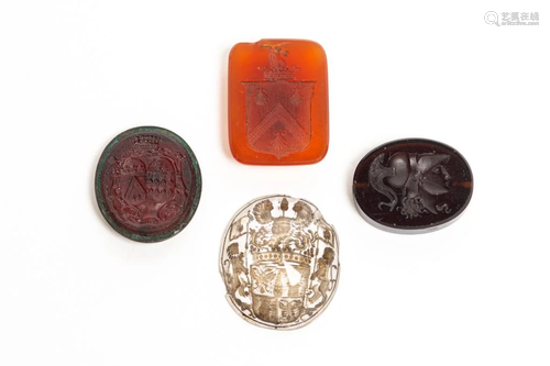 GROUP OF FOUR ASSORTED SEAL MATRICES