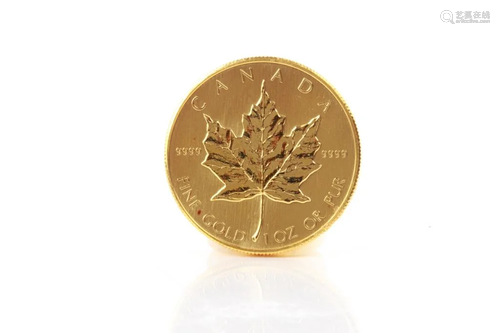 1983 CANADIAN 1 OZ $50 GOLD COIN, 31g