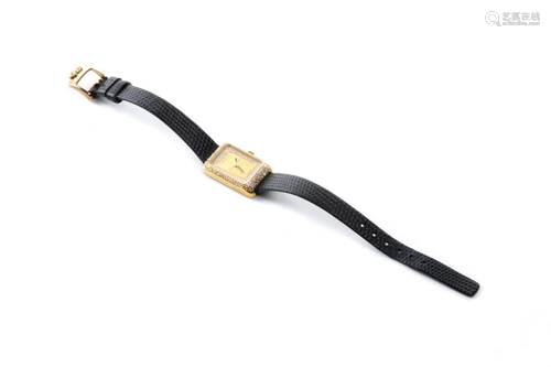 LADY'S GOLD CORUM WRIST WATCH