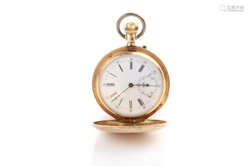 MEN'S YELLOW GOLD POCKET WATCH