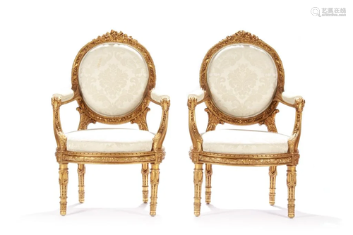 PAIR OF 19TH C FRENCH GILTWOOD CARVED…