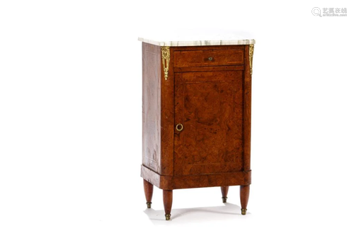 19TH C FRENCH MARBLE TOP COMMODE