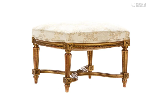 19TH C FRENCH FOOTSTOOL