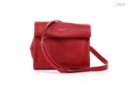 BALENCIAGA RED XS TOOL CROSSBODY BAG