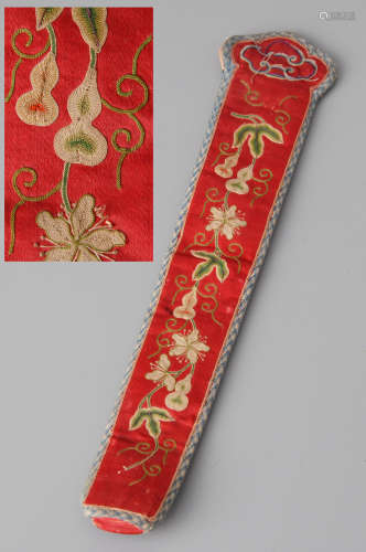 葫蘆花卉紋刺繡