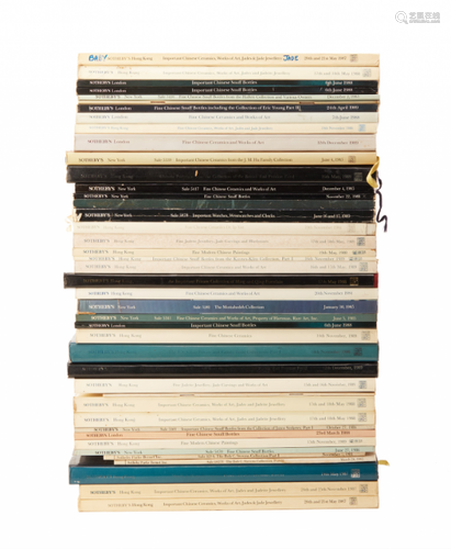 THIRTY-EIGHT SOTHEBY'S AUCTION CATALOGUES (1980 - 1988)