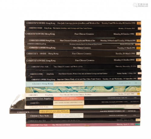 TWENTY-ONE CHRISTIE'S AUCTION CATALOGUES (1990 - 1999)