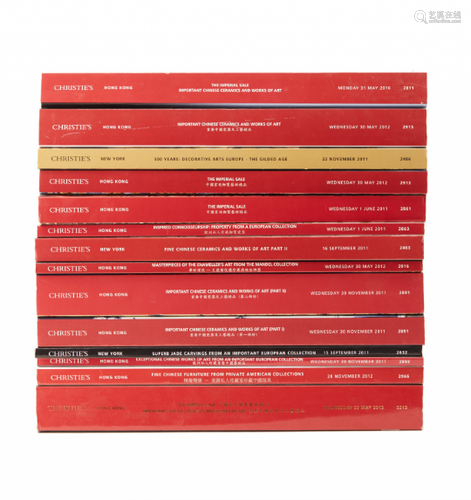 FOURTEEN CHRISTIE'S AUCTION CATALOGUES (2010-2013)