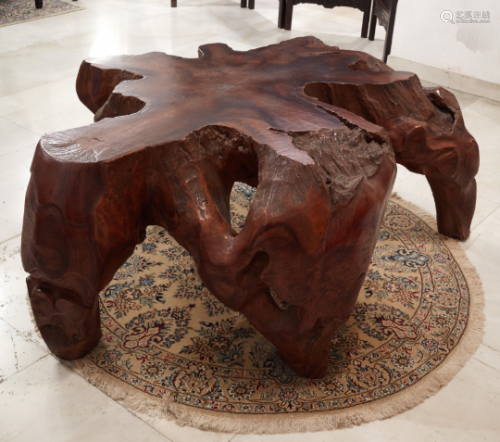 *A 'ROOT TREE' LOW SIDE TABLE