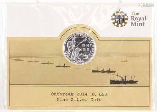 2014 twenty pound fine silver coin : For Further Condition Reports Please Visit Our Website, Updated