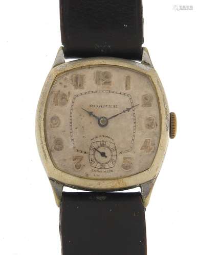 Vintage gentlemen's Roamer wristwatch with subsidiary dial, 2.8cm x 2.8cm : For Further Condition