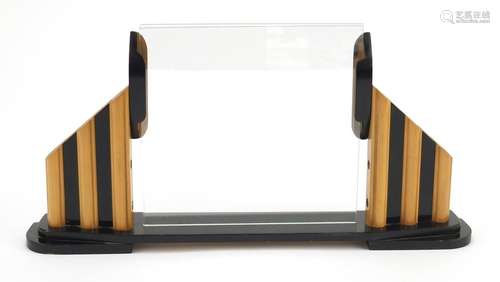 Art Deco partially ebonised photo frame, 38.5cm wide : For Further Condition Reports Please Visit