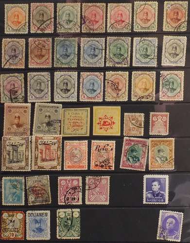 19th century and later world stamps arranged in two albums, including Persia, China and Hungary :