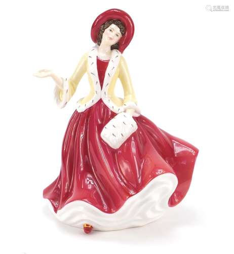 Royal Doulton figurine Christmas day 2009, HN5350, 18cm high : For Further Condition Reports