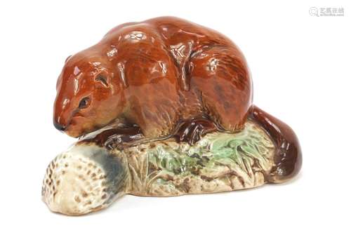 Beswick beaver numbered 1943, 11.5cm wide : For Further Condition Reports Please Visit Our