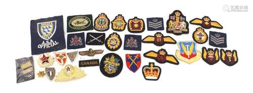 Military and police interest cloth patches and badges including Russian examples : For Further