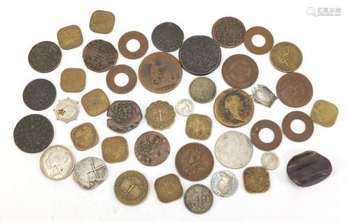 Antique and later British and world coinage, some silver, including maundy coins and an 1868