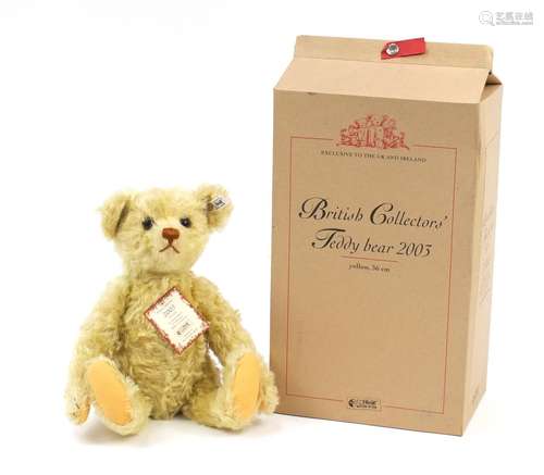 Steiff 2003 British Collector's teddy bear with box, 36cm high : For Further Condition Reports