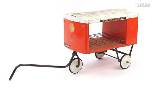 Vintage Triang United Dairies pull-along milk float, Drinka Pinta Milka Day, 48cm in length : For