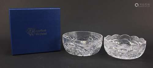 Two Waterford Crystal bowls including one with box, each 20.5cm in diameter : For Further