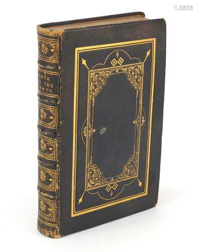 The Book of the Poets with forty engravings on steel, 19th century tooled leather hardback book,