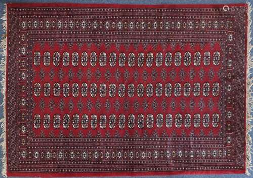 Rectangular Bokhara rug, 186cm x 127cm : For Further Condition Reports Please Visit Our Website,