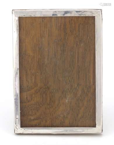 Edward VII rectangular silver easel photo frame by Samuel M Levi, Birmingham 1901, 13cm x 9cm :