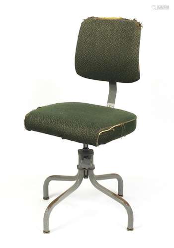 Vintage industrial Tan-Sad swivel chair, 86cm high : For Further Condition Reports Please Visit