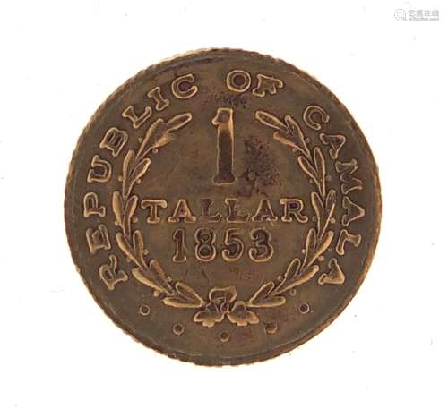 United States of America 1853 gold tallar : For Further Condition Reports Please Visit Our