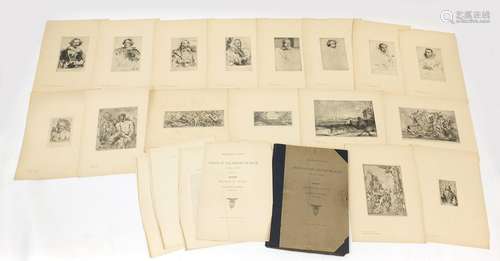 Folio of reproductions of prints in the British Museum third series, specimens of etchings by