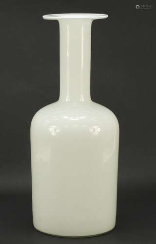 Large Danish Gulvase by Holmegaard with paper label, 43.5cm high : For Further Condition Reports