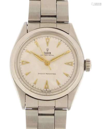 1970's gentlemen's Tudor (Rolex) Oyster Royal wristwatch with stainless steel case, model 7934, with