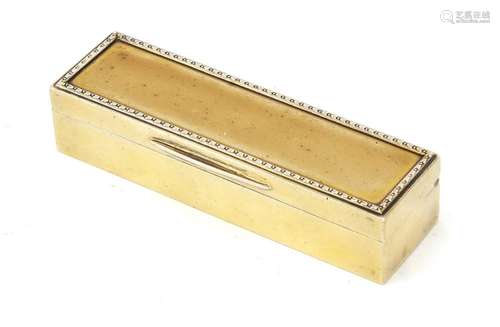 Victorian silver gilt box with hinged lid, retailed by Asprey, London 1912, 10cm wide, 84.3g : For