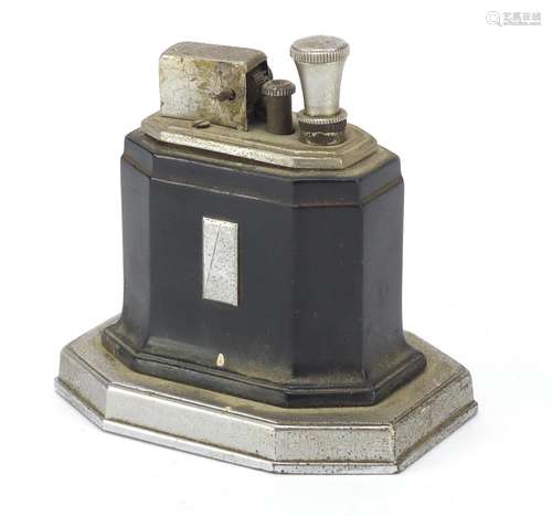 Art Deco Ronson table touch tip table lighter, 9cm high : For Further Condition Reports Please Visit